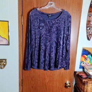 Simply Vera/Vera Wang Womens Long Sleeve Blouse